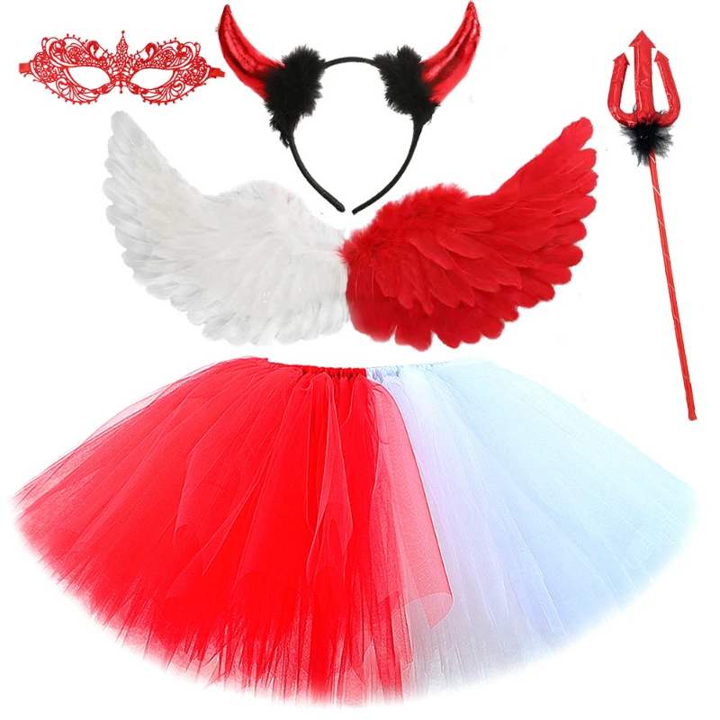 Baby Tutu Skirt - Костюм Half Angel Half Devil для