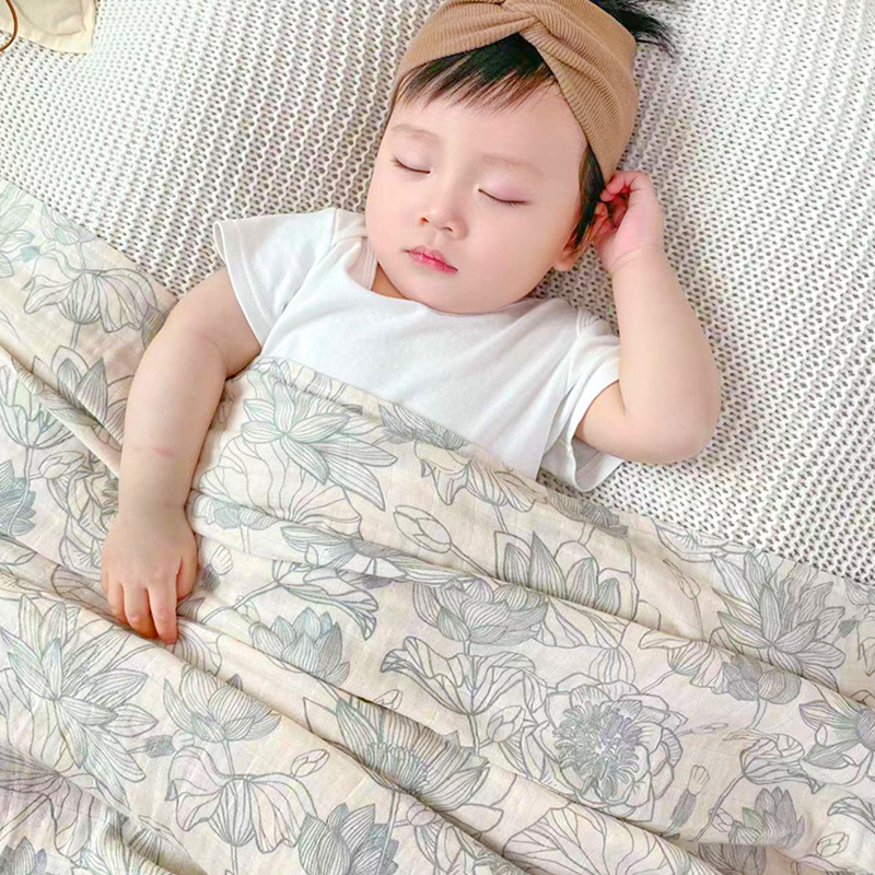 Muslin Swaddle Wrap - Хлопковое детское пеленальное детское муслиновое одеяло