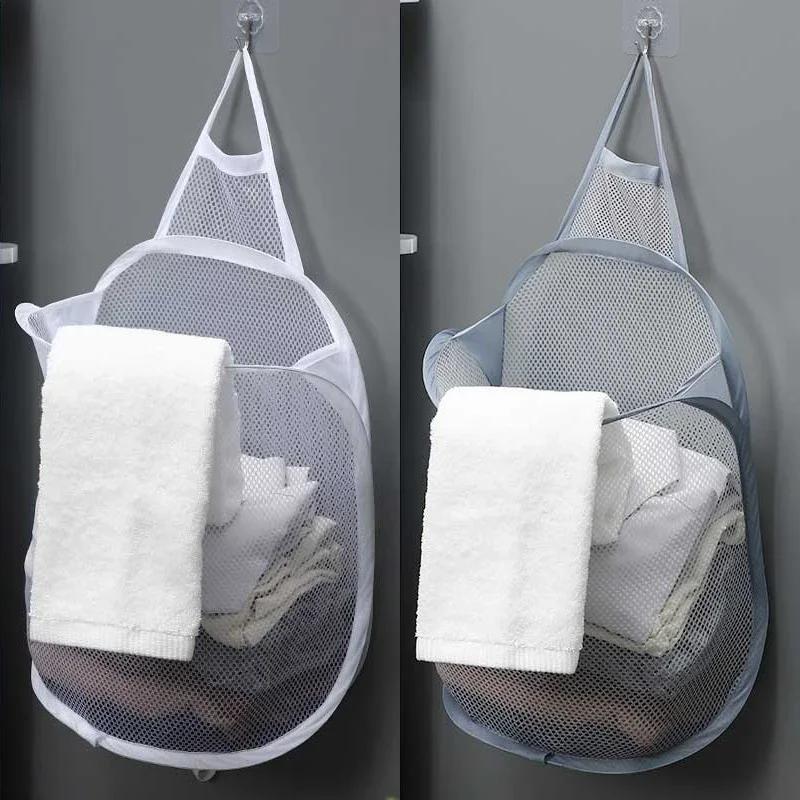 Baby Clothing Wardrobe - Подвесная корзина для белья, складная сетчатая