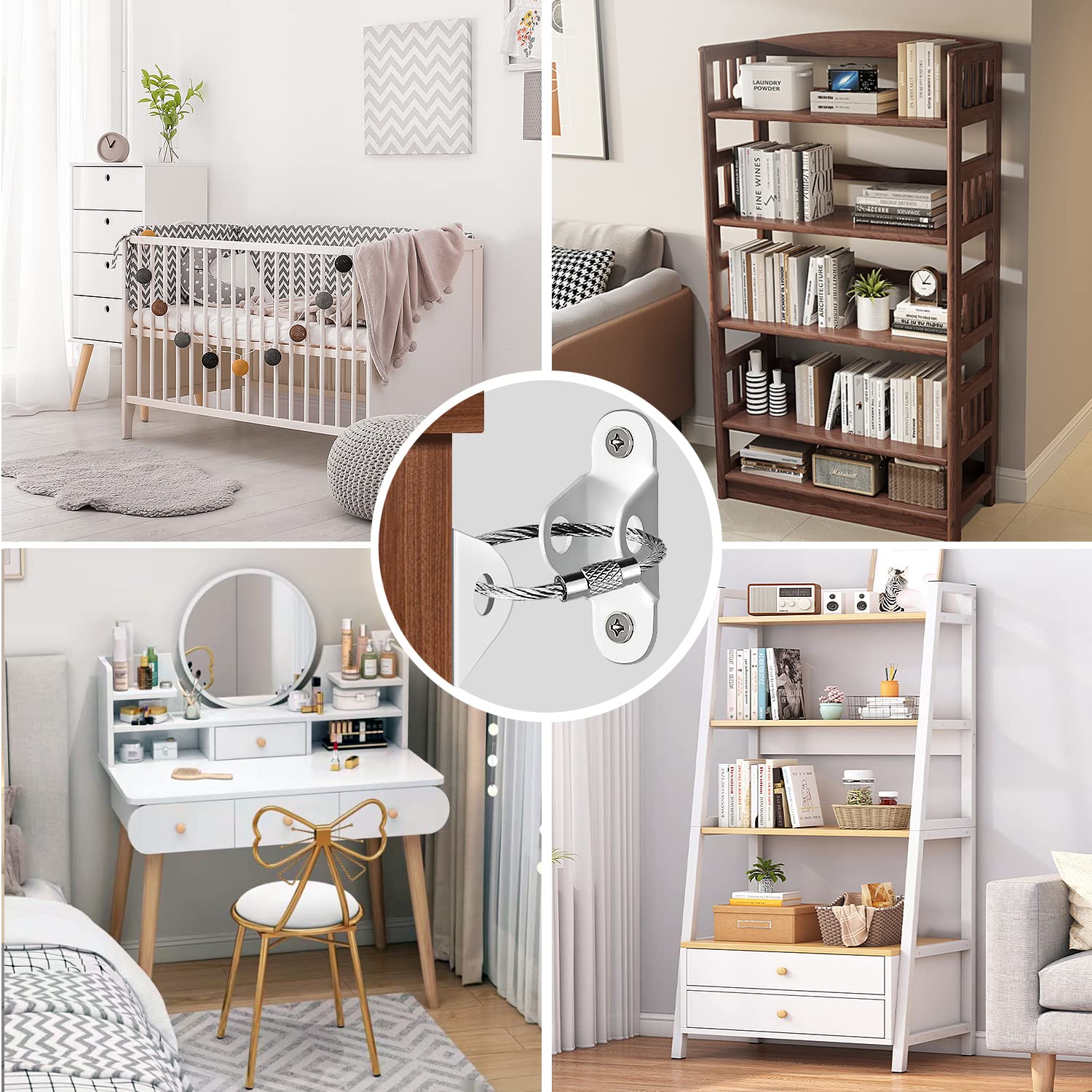Baby Clothing Cupboard - Антивандальный фиксатор для мебели, амортизирующий ремень,