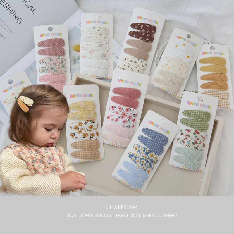 Baby Clothing Material - 6 шт., тканевые заколки для волос