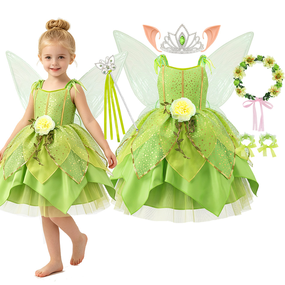 Зеленое платье феи-эльфа для д – обзор и цена Baby Tutu Skirt