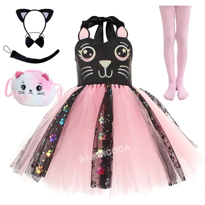 Хэллоуин животное кошка коспле – обзор и цена Baby Tutu Skirt