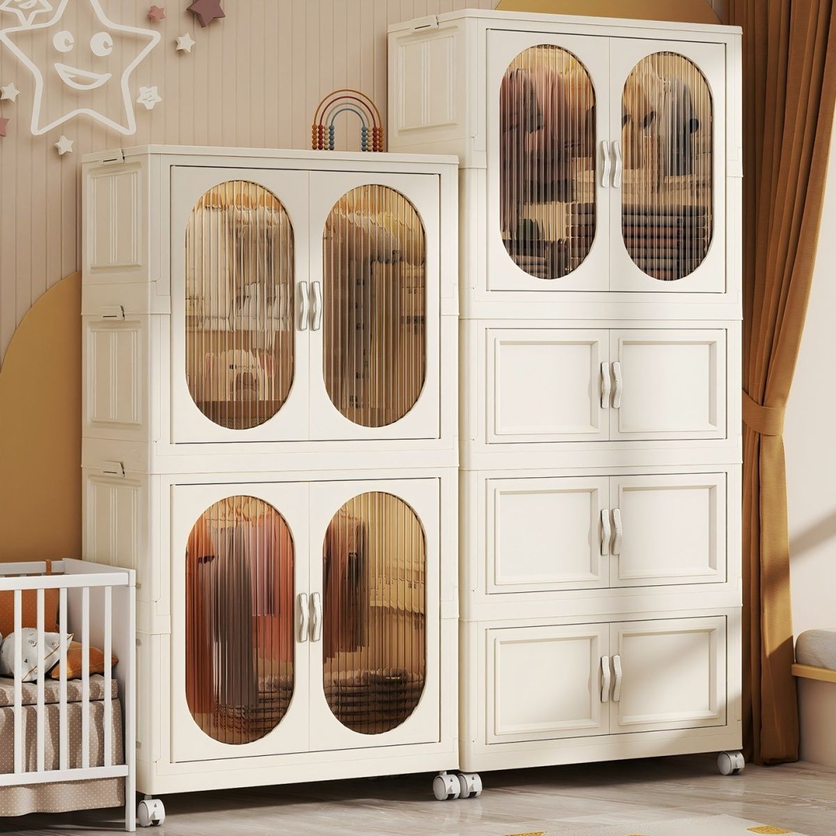 Складной пластиковый шкаф для  – обзор и цена Baby Clothing Cupboard