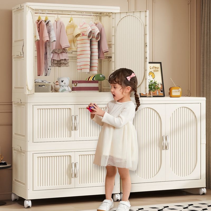 Складной пластиковый шкаф для  – обзор и цена Baby Clothing Cupboard