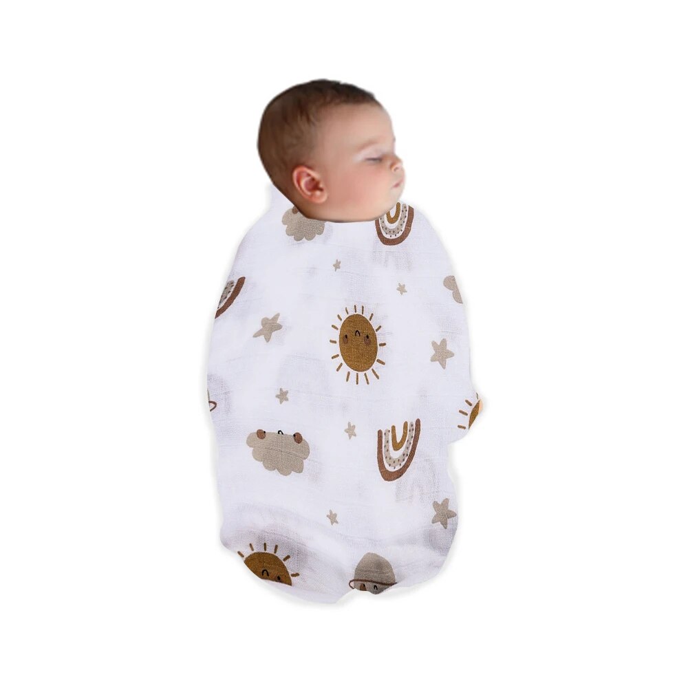 120x110 см бамбуковое хлопково – обзор и цена Muslin Swaddle Wrap