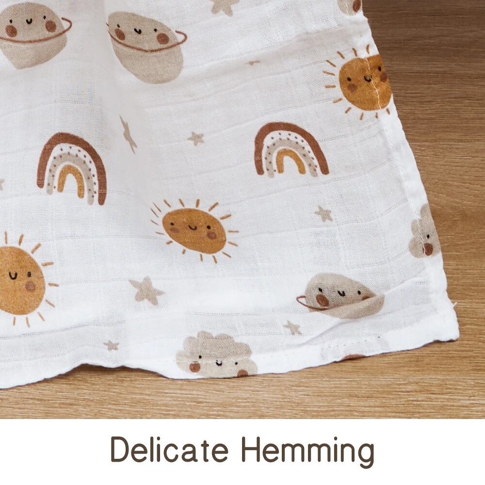 120x110 см бамбуковое хлопково – обзор и цена Muslin Swaddle Wrap